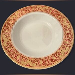 (4) VINTAGE Pegasus PGE13 Rim Porcelain Soup Bowls 8.5”